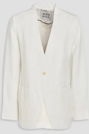 ALEX MILL Janine twill blazer - White - XL