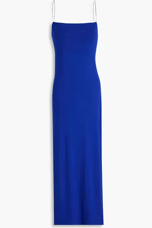 ENZA COSTA Jersey midi slip dress - Blue - XS