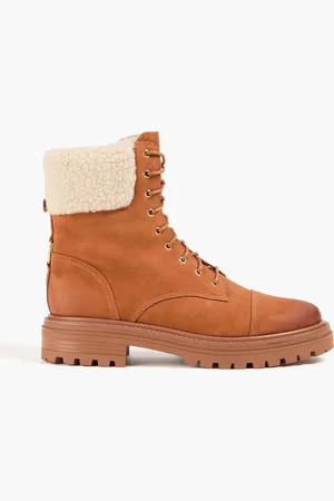Sam Edelman Aleia lace-up suede ankle boots - Brown - EU 40