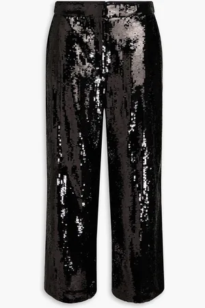 THEORY Sequined crepe straight-leg pants - - US 0