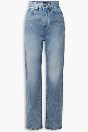 Khaite Albi high-rise straight-leg jeans - Blue - 26
