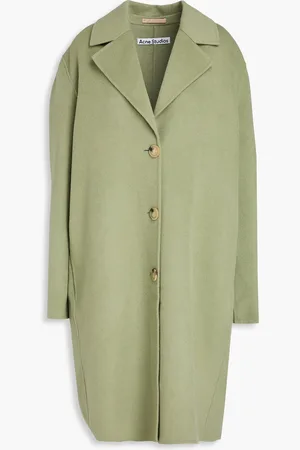 Acne Studios Wool-felt coat - Green - DE 36