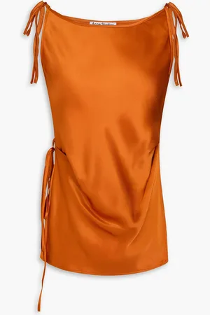 Acne Studios Satin wrap blouse - - DE 34