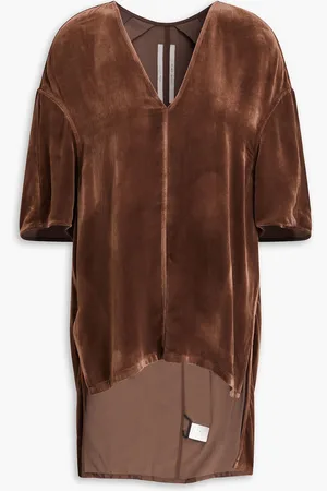 Rick Owens Velvet tunic - - IT 40
