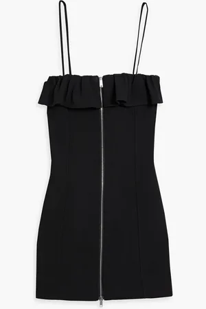 Ganni Ruffled woven mini dress - - DE 36