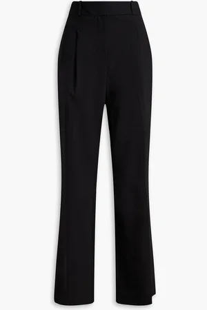 VERONICA BEARD Ollie wool-blend crepe flared pants - - US 6