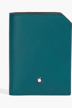 Montblanc Leather cardholder - Blue - OneSize