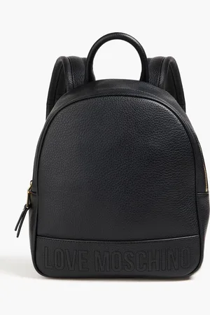 Moschino Faux pebbled-leather backpack - - OneSize