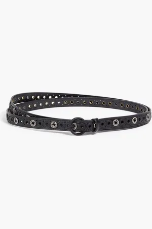 Sandro Embellished leather belt - - 1