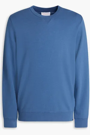 DEREK ROSE French cotton and modal-blend terry sweatshirt - - S