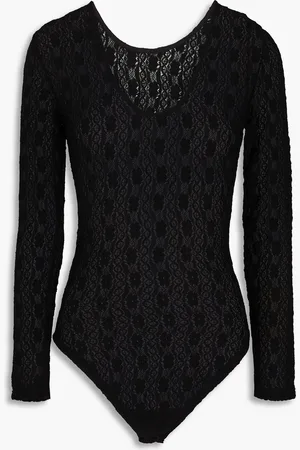 Maje Stretch-lace bodysuit - - 1