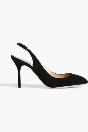 Sergio Rossi Chichi 90 suede slingback pumps - - EU 36