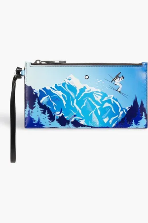 Montblanc Meisterstück printed leather pouch - Blue - OneSize