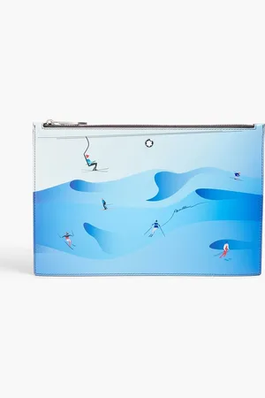 Montblanc Meisterstück printed leather pouch - Blue - OneSize