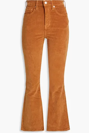 VERONICA BEARD Carson cotton-blend corduroy kick-flare pants - Brown - 28