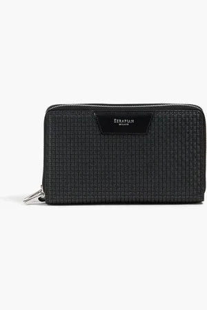 SERAPIAN Embossed coated-canvas travel wallet - - OneSize