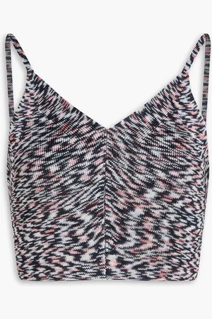 Missoni Cropped space-dyed knitted top - Blue - IT 38