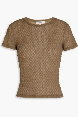 Frame Stretch-lace top - Brown - L