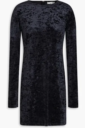 Frame Crushed-velvet mini dress - - S
