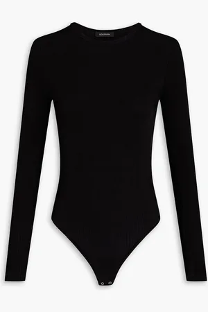Goldsign Jigsaw cutout ribbed-jersey bodysuit - - L