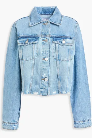 Frame Distressed denim jacket - Blue - L