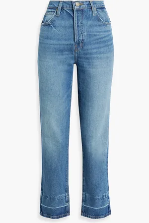 Frame Le Mec high-rise straight-leg jeans - Blue - 29
