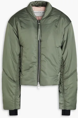 SHOREDITCH SKI CLUB Sofie satin bomber jacket - Green - L