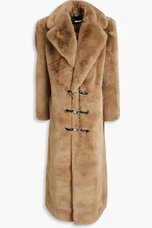 ROTATE Faux fur coat - Brown - DE 32