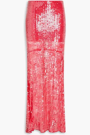 ROTATE Sequined lace maxi skirt - - DE 38