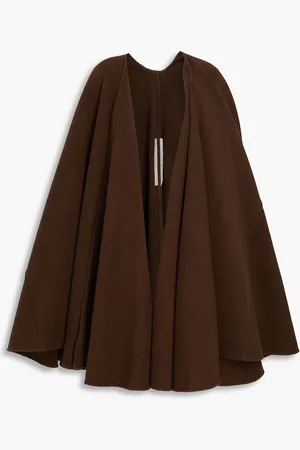 Rick Owens Cashmere-felt cape - Brown - ONESIZE
