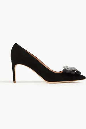 Rupert Sanderson New Nada embellished suede pumps - - EU 39
