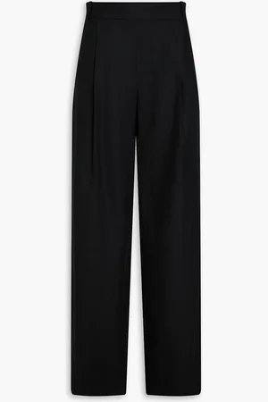 Vince Lyocell and linen-blend wide-leg pants - - M