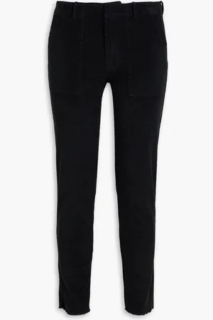NILI LOTAN Jenna cropped cotton-blend corduroy slim-leg pants - - US 2