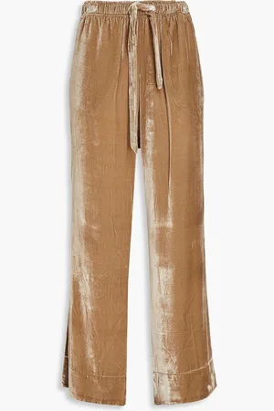 LE KASHA Nadine Strittmatter Camusfa velvet wide-leg pants - Neutral - M