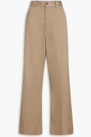 NILI LOTAN Johan cotton-twill wide-leg pants - - US 0