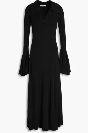 PALMER / HARDING Assured ribbed-knit midi dress - - M
