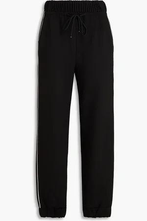 Giorgio Armani Pleated jersey track pants - - IT 40