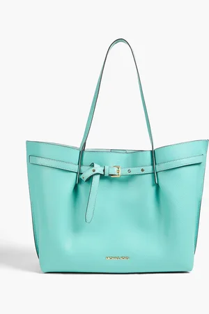 Michael Kors Emilia pebbled-leather tote - Blue - OneSize