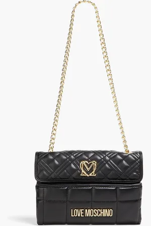 Moschino Quilted faux leather shoulder bag - - OneSize