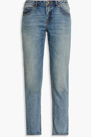 ZIMMERMANN Faded mid-rise tapered jeans - Blue - 26