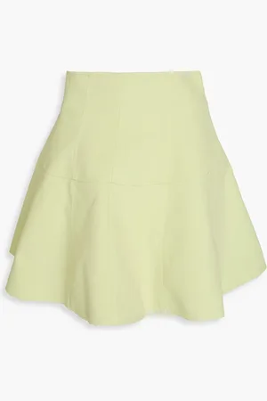 ULLA JOHNSON Kiara cotton mini skirt - Green - US 0
