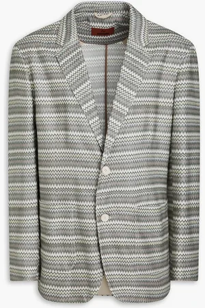 Missoni Crochet-knit blazer - Gray - IT 54