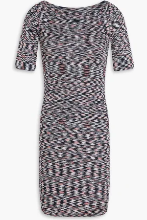 Missoni Space-dyed knitted mini dress - Blue - IT 46