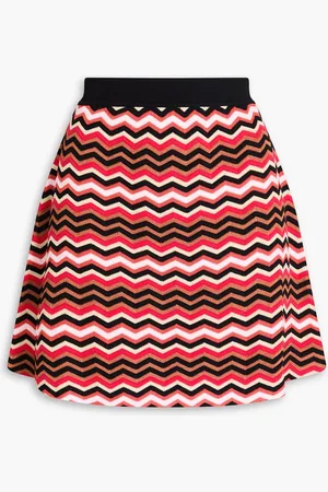 Missoni Striped cotton-blend mini skirt - Orange - IT 44