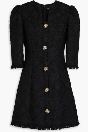 Oscar de la Renta Embellished tweed mini dress - - US 16
