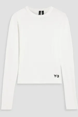 Y-3 Logo-print cotton-jersey top - - L