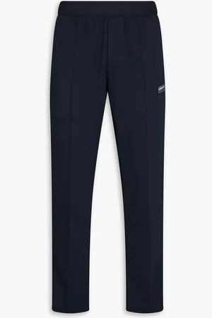 adidas Button-detailed jersey sweatpants - Blue - XS