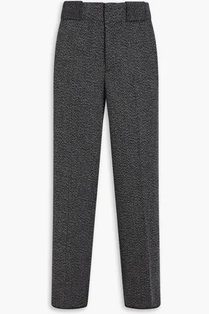 Emporio Armani Wool-blend tweed pants - Gray - IT 44