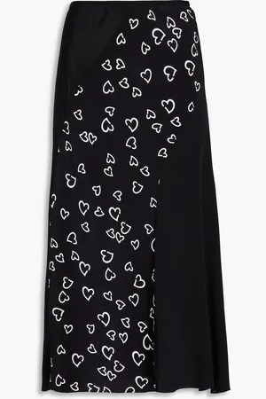 Diane von Furstenberg Ravnita printed crepe de chine midi skirt - - XS