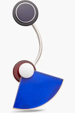 Maison Margiela Silver-tone resin earring - - OneSize